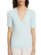 Koszulki i topy damskie - ESPRIT Collection 023eo1k302 koszulka damska, 390 / jasnoniebieski, zielony, L - miniaturka - grafika 1