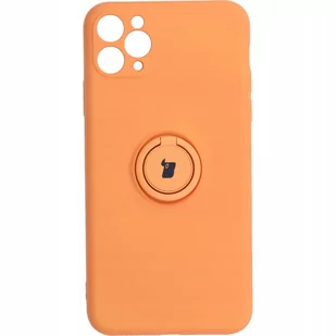 Bizon Etui Case Silicone Ring iPhone 11 Pro Max pomarańczowe BCSRIP11PMOR - Etui i futerały do telefonów - miniaturka - grafika 1