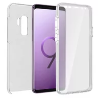 Etui i futerały do telefonów - Etui 360° do Samsunga Galaxy S9 Plus Elastyczny przód i sztywny tył — przezroczyste - miniaturka - grafika 1