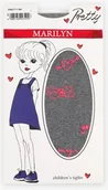 Rajstopy dziecięce - Rajstopy dziecięce z wzorzystej mikrofibry Pretty X61 Marilyn - miniaturka - grafika 1
