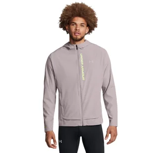 Męska kurtka do biegania Under Armour UA Outrun The Storm Jacket - beżowa - UNDER ARMOUR - Kurtki męskie - miniaturka - grafika 1