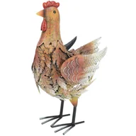Pozostałe ozdoby ogrodowe - ProGarden Figurka ogrodowa z metalu Kura 34 cm - miniaturka - grafika 1