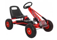 Jeździki dla dzieci - Import LEANToys Gokart Czerwony A-15 Pompowane Koła 5902808150701 - miniaturka - grafika 1