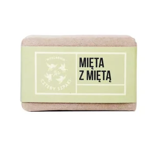 CZTERY SZPAKI Cztery Szpaki mydło Mięta z Miętą 110 g - Mydła - miniaturka - grafika 1