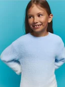 Swetry dla dziewczynek - Reserved - Sweter z efektem ombre - jasnoturkusowy - miniaturka - grafika 1