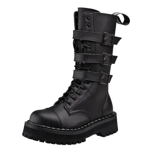 glany ALTERCORE czarne 14-dziurkowe (357 VEGAN BLACK)-39 - Botki męskie - miniaturka - grafika 1