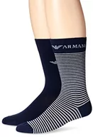 Skarpetki męskie - Emporio Armani Skarpety męskie, 2 sztuki, 00035 2 szt. granatowy, rozmiar uniwersalny duże rozmiary - miniaturka - grafika 1