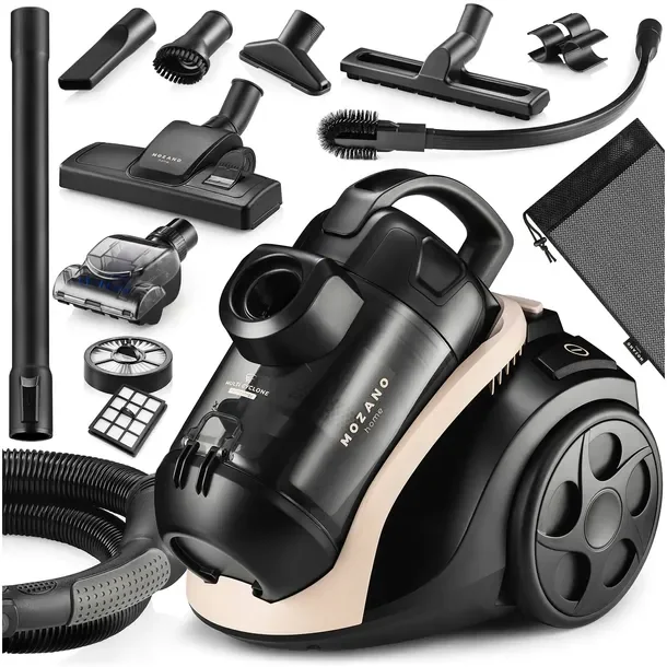 Odkurzacz Cyklonowy Bezworkowy Turboszczotka 4000w 15w1 Filtr Hepa Pro