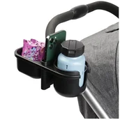 Akcesoria do wózków - Uchwyt Do Wózka Na Telefon Kubek Butelkę Jedzenie Bidon Wielofunkcyjny 3W1 - miniaturka - grafika 1