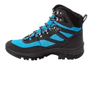 Buty trekkingowe męskie - Jack Wolfskin Męskie buty trekkingowe Rebellion Guide Texapore Mid M, BLUE LIME, 45 EU - miniaturka - grafika 1