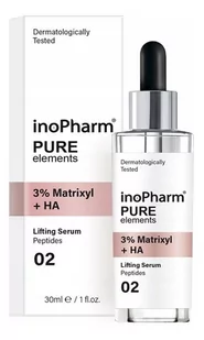 InoPharm Przeciwstarzeniowe serum do twarzy i szyi z 3% Matrixylem i kwasem hialuronowym 30 ml - Serum do twarzy - miniaturka - grafika 1