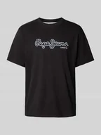 Koszulki męskie - T-shirt z nadrukiem z logo model ‘DORIAN’ - miniaturka - grafika 1