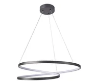 Lampy sufitowe - LED Żyrandol na lince ZEFIRA LED/52W/230V 4000K śr. 60 cm antracyt - miniaturka - grafika 1