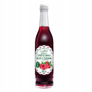 Excellence Syrop Malinowy z Żurawiną Źródło Wit. C Suplement Diety 430 ml - Syropy i koncentraty owocowe - miniaturka - grafika 1