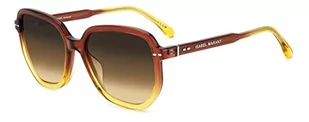 ISABEL MARANT IM 0097/G/S, okulary, brązowe żółte, 57 damskie, Brązowy Żółty, 57 - Okulary przeciwsłoneczne - miniaturka - grafika 1
