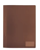 Teczki i skoroszyty - Herma Schnellhefter A4 braun transluzent PP 3St 19496 - miniaturka - grafika 1