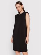 Sukienki - Karl Lagerfeld LAGERFELD Sukienka codzienna 220W1353 Czarny Regular Fit - miniaturka - grafika 1