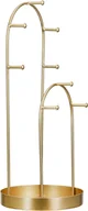 Biżuteria - akcesoria - Stojak na biżuterię Gilde, "Modern", metal, kolor złoty, PU 3, dł. 13 cm, szer. 13 cm, wys. 31 cm 69857 - miniaturka - grafika 1