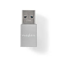 Adaptery i przejściówki - Nedis CCTB60925AL zmieniacz płci / kabli USB A USB C Srebrny - miniaturka - grafika 1