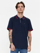 Koszulki męskie - Wrangler Polo 112350403 Granatowy Regular Fit - miniaturka - grafika 1