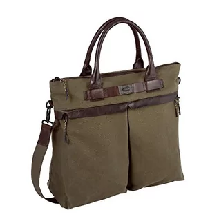 Torby męskie - camel active, Shopper, L, torba na ramię, męska, torba na ramię, torba robocza, Lewis, zielona (khaki), 336 901 35 - grafika 1