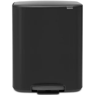Brabantia Kosz na śmieci Bo Pedal Bin 2 x 30 l czarny mat 211508 - Kosze na śmieci - miniaturka - grafika 1