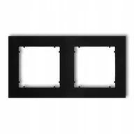 Klawisze i ramki - Karlik Ramka podwójna uniwersalna MINI 12MR-2 czarny 12MR-2 - miniaturka - grafika 1