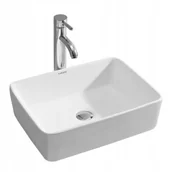 Umywalki - Umywalka Nablatowa Gloria Calani White - miniaturka - grafika 1