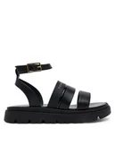Buty dla dziewczynek - Tommy Hilfiger Sandały Sandal T4A2-33798-0371 M Czarny - miniaturka - grafika 1