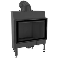 Kominki wolnostojące - Kratki.pl Marek Bal Kominek powietrzny stalowy NADIA 12 kW  200 Black NADIA/12/BLACK - miniaturka - grafika 1