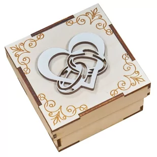 Drewniane pudełko na specjalne okazje - ślub - Pudełka i szkatułki - miniaturka - grafika 1