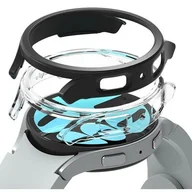 Akcesoria do smartwatchy - Etui SAMSUNG GALAXY WATCH 6 (44MM) Ringke Slim 2-pack czarne transparentne - miniaturka - grafika 1