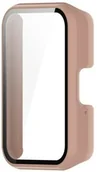 Akcesoria do smartwatchy - Etui Bizon Case+Glass Watch do Galaxy Fit 3, różowe - miniaturka - grafika 1