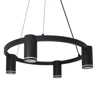 Lampa zwieszana Paris 326195 Polux do salonu metalowy czarny - Lampy sufitowe - miniaturka - grafika 1