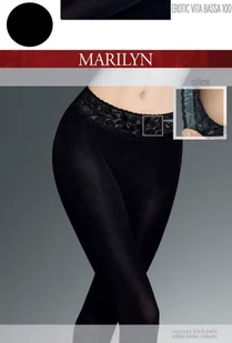 Rajstopy Biodrówki Z Obniżoną Talią Erotic Vita Bassa 100 Den Czarne 3/4 - Rajstopy - miniaturka - grafika 1