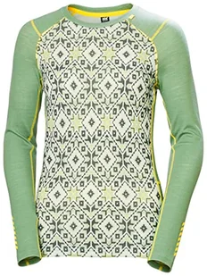 Helly Hansen Damska koszulka W LIFA Merino Midw Gra Crew - Koszulki i topy damskie - miniaturka - grafika 1
