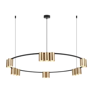 Lampa wisząca (koło) GENESIS BLACK GOLD 15xGU10 - Lampy sufitowe - miniaturka - grafika 1