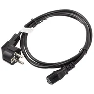 Kable komputerowe i do monitorów - LANBERG LANBERG Kabel zasilający CEE 7/7 IEC 320 C13 1.8M czarny (CA-C13C-10CC-0018-BK) - miniaturka - grafika 1
