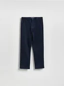 Spodnie i spodenki dla chłopców - Reserved - Eleganckie spodnie - granatowy - miniaturka - grafika 1