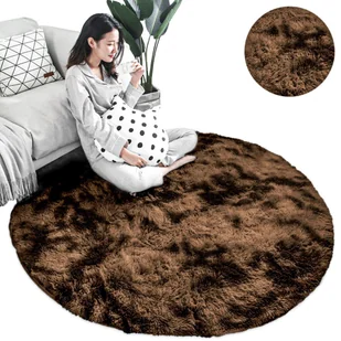 Dywan okrągły Ombre Strado 80x80 OmbreCoffee (Brązowy) - Dywany - miniaturka - grafika 1