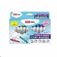 Przybory szkolne - Easy Stationery Pisaki ze stempelkami 12 kolorów - miniaturka - grafika 1
