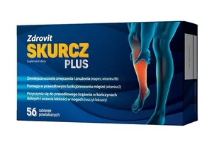 Natur Produkt Zdrovit skurcz plus x 56 tabl powlekanych - Stawy, mięśnie, kości - miniaturka - grafika 1