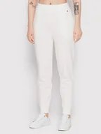 Spodnie sportowe damskie - Tommy Hilfiger Spodnie dresowe WW0WW32207 Biały Relaxed Fit - miniaturka - grafika 1