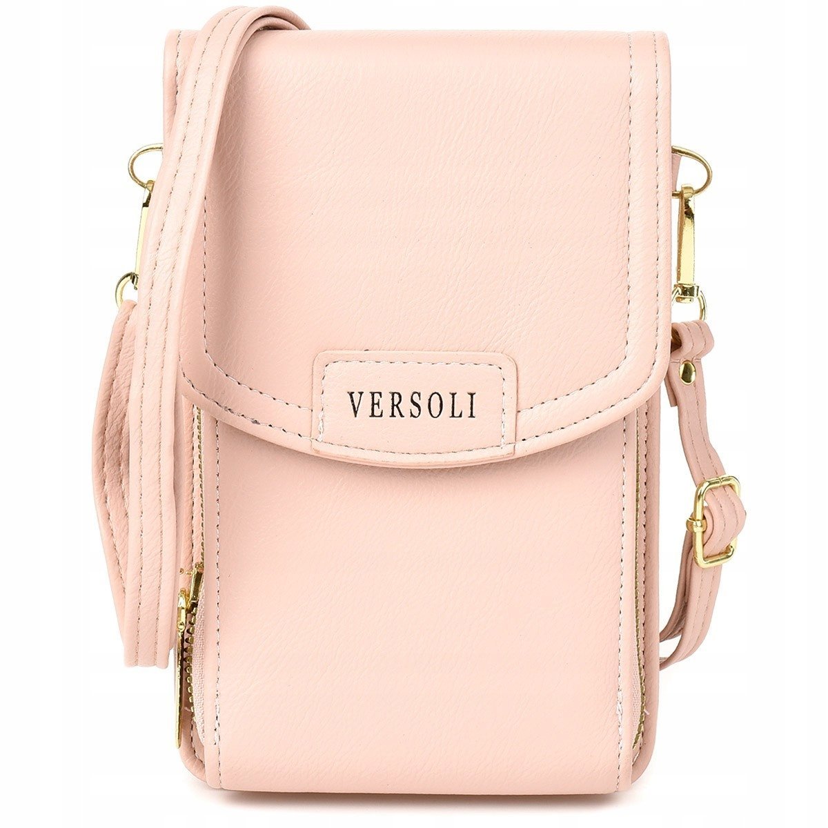 Torebka Kopertówka Etui Na Telefon Portfel Mini Listonoszka Różowa