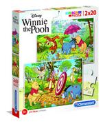 Puzzle - Puzzle Supercolor 2x20 Winnie the Pooh - miniaturka - grafika 1