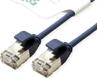 Patchcordy - Roline ROLINE GREEN F/UTP DataCenter Patch Cord Cat.6A Class EA, LSOH, bardzo cienki, niebieski, 5 m - miniaturka - grafika 1