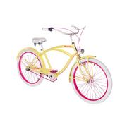 Rowerki biegowe - Rower Cruiser Rider Go Girl Lemonade 3-biegowy z hamulcem v-brake - miniaturka - grafika 1