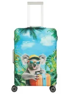 Akcesoria podróżnicze - Pokrowiec na średnią walizkę Travelite - koala - miniaturka - grafika 1