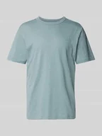 Koszulki męskie - T-shirt o kroju regular fit z czystej bawełny z gumowanym nadrukiem z logo - miniaturka - grafika 1