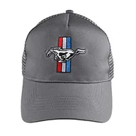 Czapki damskie - Ford Męska czapka z logo Mustang Snapback, Grafitowy szary, Rozmiar uniwersalny - miniaturka - grafika 1
